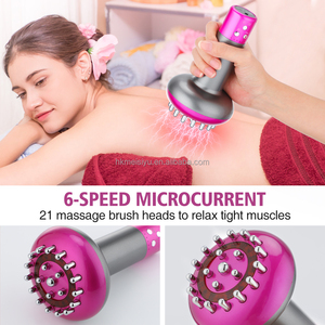 Dispositivo de Masaje Infrarrojo Portátil, Masajeador Corporal Rosa con Terapia de Luz Roja y Función de Vibración, Enchufable - Product Image 4