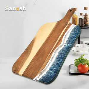 Sanosh bền keo gỗ thớt nhựa Epoxy phục vụ bảng cho nhà bếp thân thiện với môi pho mát charcuterie bít tết Hội Đồng Quản Trị - Product Image 6