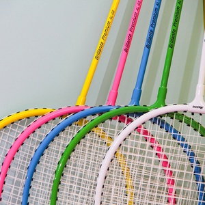 Ensemble <span class=keywords><strong>de</strong></span> raquettes <span class=keywords><strong>de</strong></span> <span class=keywords><strong>badminton</strong></span> simples professionnelles Dikak pour adultes et étudiants Matériau PU Grip Dureté douce - Product Image 4