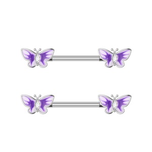 Anillo <span class=keywords><strong>de</strong></span> Pezón <span class=keywords><strong>de</strong></span> Diseño, Joyería Corporal <span class=keywords><strong>de</strong></span> Moda, Acero Inoxidable Chapado en Oro <span class=keywords><strong>de</strong></span> 18K, Cristal, Joyería Fina para el Pecho, para Bodas y Regalos - Product Image 5