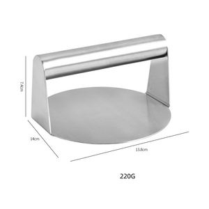 Outils de barbecue en acier inoxydable <span class=keywords><strong>Hamburger</strong></span> métal Smash Burger presse pour Camping en plein air fête viande volaille préparation - Product Image 2