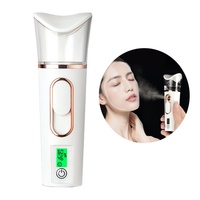 Vaporizador Facial Portátil Nano Mist con Banco de Energía ABS, Analizador de Piel para Rostro y Ojos, Tipo de Conexión USB, Hidratante para la Piel