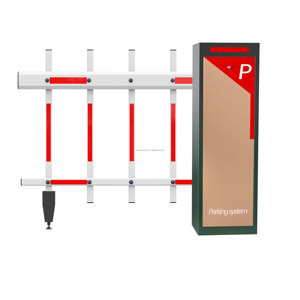 Système de barrière automatique pliable en plastique à télécommande avec bras Fonction de levage automatique - Product Image 1