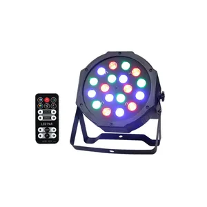 Professional 18 36 LED RGB Party Plastic Flat Par Light LED Work Smart Dance Floor Laser Party Disco Stage Light