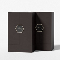 Emballage cosmétique de luxe personnalisé de haute qualité, boîte cadeau en carton pour parfum avec deux portes ouvrables