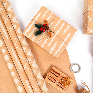New 43*300 cm Roll Kraft <b>Paper</b> Packaging Gift Wrapping <b>Paper</b> <b>Packing</b> - Product Image 1