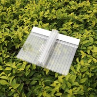 Pare-soleil en polycarbonate durable de haute qualité avec loquet en U, protection UV, design moderne et pratique, pour hôtel, avec plaque de fixation pour auvent