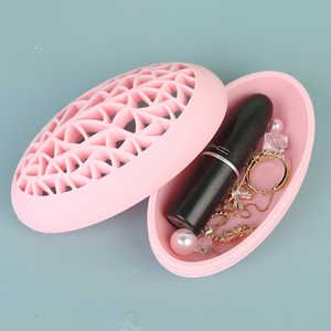 Beauty Tool Storage Holders Make up Organizer Silicone Make up Cosmetics Box <b>Case</b> <b>Makeup</b> Brush Holder - Product Image 6
