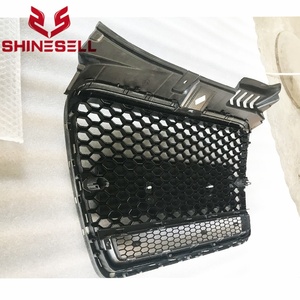 <span class=keywords><strong>Calandre</strong></span> Noire Style RS4 sans Anneaux pour <span class=keywords><strong>Audi</strong></span> <span class=keywords><strong>A4</strong></span> B7 05 06 07 08 en ABS Pare-Chocs Avant Noir Brillant S-Line <span class=keywords><strong>A4</strong></span> B7 2006 1 Pièce Look RS - Product Image 5