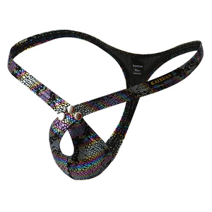 All'ingrosso uomo con perizoma a vita bassa in poliestere modello di serpente con stampa <span class=keywords><strong>Boxer</strong></span> <span class=keywords><strong>Sexy</strong></span> modelli di moda Logo personalizzato taglia XL - Product Image 4