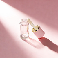 Mini pot vide de luxe pour brillant à lèvres rose, contenant cosmétique pour brillant à lèvres
