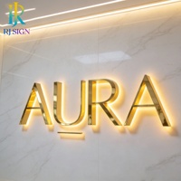 Enseignes LED professionnelles pour entreprises, lettres en relief 3D, signalétique lumineuse pour la décoration murale des devantures de magasins