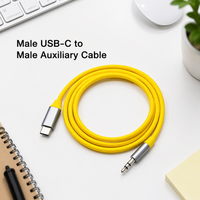 Câble audio USB-C vers jack 3,5 mm tressé en cuivre personnalisé, mâle-mâle, adaptateur convertisseur Hi-Fi pour écouteurs et haut-parleurs de voiture