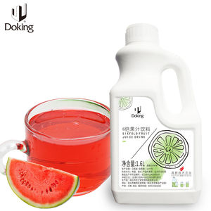 Fábrica OEM Atacado Doking Qualidade Desconto Xarope De Frutas Bubble Tea Ingredientes 6 Vezes Sabor Melancia Concentrado Suco - Product Image 1