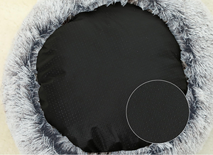Coussin Douillet Demi-Donut de 65 cm pour Animaux de Compagnie, Hiver, Doux et Moelleux, Auto-Chauffant, Motif Uni, pour Chiens et Chats - Vente Flash - Product Image 3
