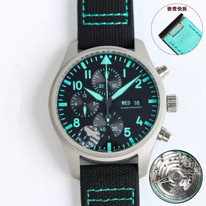 Reloj Mecánico de Lujo para Hombre, Icónico, con Esfera de 43 mm, Reloj Automático Royce, Cronógrafo, Acero Inoxidable, Estilo Piloto Clásico, ETA - Product Image 1