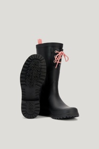 Bottes <span class=keywords><strong>de</strong></span> <span class=keywords><strong>pluie</strong></span> cylindriques imperméables pour femmes, hauteur genou, <span class=keywords><strong>bleu</strong></span> <span class=keywords><strong>marine</strong></span>, motif floral, en caoutchouc, vente en gros transfrontalière - Product Image 5