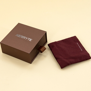 Custom Logo Luxury Sliding Drawer Packaging Box Recycle Paperboard <b>Earrings</b> Necklaces Rings Brown Paper <b>Gift</b> <b>Boxes</b> for Jewelry - Product Image 2