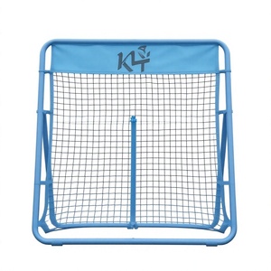 K4 Récepteur de ballon pliable pour entraînement de football, filet bleu en maille, but en acier, angle réglable pour adultes, utilisation toutes saisons - Product Image 1