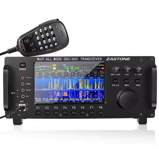ZASTONE ZT7500 SDR Short Wave Transceiver Wolf HF LF VHF UHF DDC DUC All Mode CB Radio  0-750MHZ Receive Touch Screen