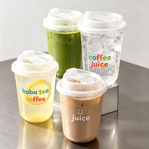 Tapas Desechables de Alta Calidad para Vasos de Bebidas, 500 ml, Material PP Ecológico, para Llevar, para Té con Leche, Jugo, Tequila - Product Image 1