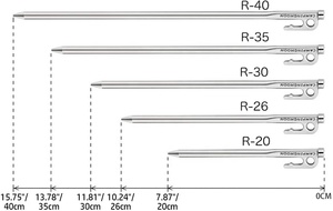 Ad alta Resistenza 20 centimetri In Acciaio Inox di Campeggio Esterna In Metallo Palo Della Tenda Picchetti <span class=keywords><strong>Spiaggia</strong></span> Peg Neve Peg - Product Image 4