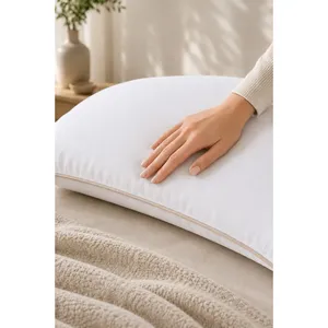 Almohada de Fibra de Silicona Premium Karden Flower con Relleno, 50x70 cm, 800 g, Ropa de Cama, Textil para el Hogar, Hecho en Turquía, Almohada de Hotel al por Mayor - Product Image 1