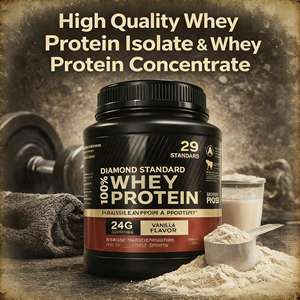 Poudre de protéines de lactosérum 100% OEM, saveur <span class=keywords><strong>vanille</strong></span> et chocolat, 29 portions, sans gluten, 31,7 oz (899 g), complément alimentaire pour le soutien musculaire des adultes - Product Image 6