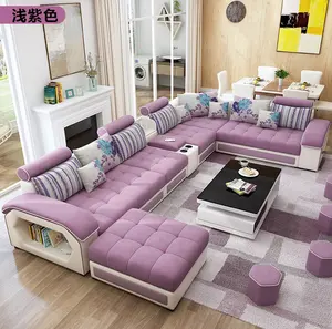 Design moderno de boa qualidade tem música para jogar usb carregar sofá de couro para sala de estar móveis casa
