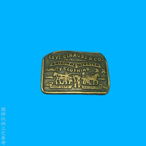 Hebilla de Cinturón Levi Strauss & Co, Hebilla de Bronce Vintage, Accesorio de Ropa para Hombre - Product Image 1