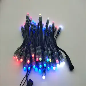 IR DC5V /DC12V 12mm WS2811 UCS1903 WS2801 IP68 addressable Full Color RGB advertising signal light Led pixel Module 50pcs/string