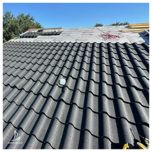 Prix d'usine, garantie 50 ans, tuiles de toiture en acier ondulé revêtues de pierre colorée, type classique, Brésil, Mexique, Amérique du Sud - Product Image 6