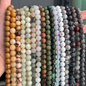 Bán buôn đá tự nhiên Vòng Loose hạt Strand pha lê thạch anh opal mã não đỏ Aventurine ngọc bích jasper quý hạt sợi - Product Image 1