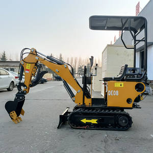 800kg Full Hydraulic Earth Moving Machinery Loader 4x4 Retroexcavadora Excavadora Equipo pesado Mini Loader con - Product Image 4