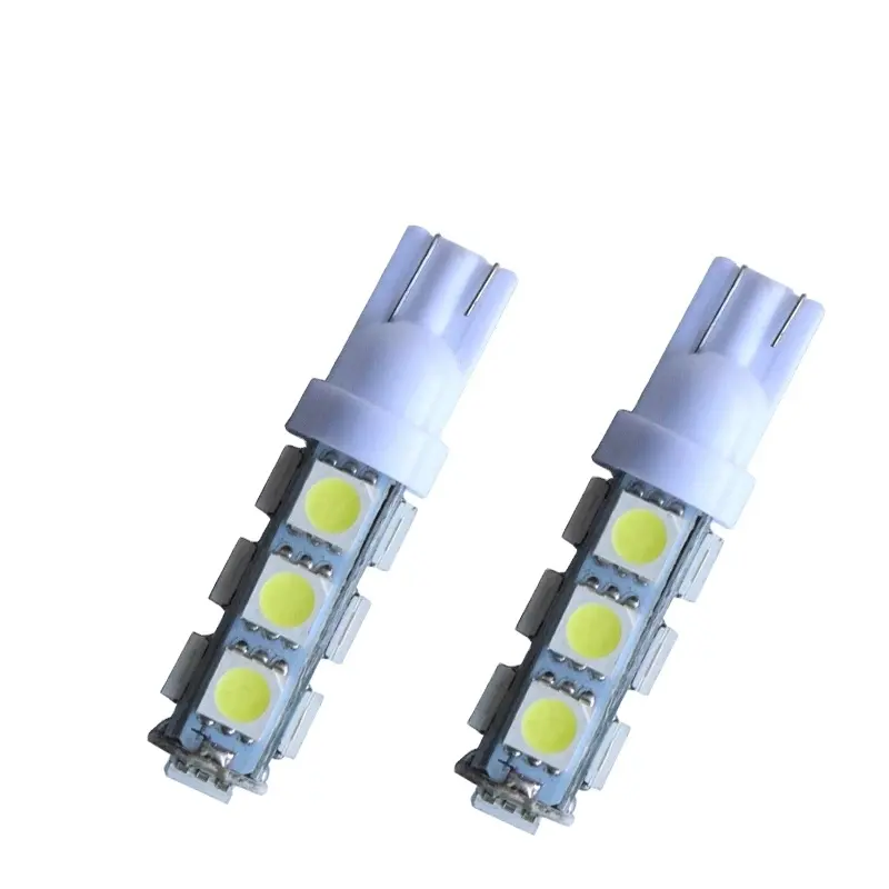 T10 13 Smd 5050 W5W High Power Led Auto Side Wedge Tail Light Bulb Lamp Wit Rood Blauw Groen Roze 12V