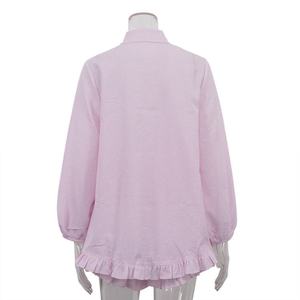 Conjunto de Dos Piezas de Lino a Precio Bajo al por Mayor, Blusa Corta Informal con Cuello Camisero para Mujer, Pantalones Cortos de Lino con Cintura Elástica - Product Image 5