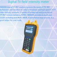 Analyseur numérique TV/RF MS8000 avec compteur d'intensité de champ compteur DB numérique équipement à fibre optique essentiel pour FTTH