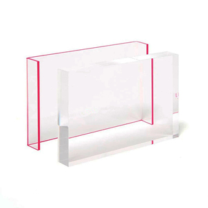 Rectangular Clear Acrylic <strong>Photo</strong> <strong>Frame</strong> <strong>With</strong> Holder Tray 4x6 Desk Decorative Fluorescent Perspex <strong>Photo</strong> Picture <strong>Frame</strong> - Product Image 1