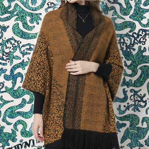 Écharpes multifonctions pour femmes adultes, style chinois, motifs d'hiver au crochet, design personnalisé, 46% viscose, 37% polyester, 17% nylon - Product Image 3