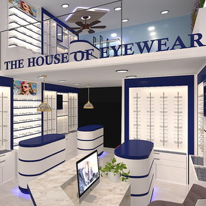 <b>Eyewear</b> Wall Shelf Display Stand Furniture Cabinet <b>Optical</b> Shopfitting Store Fixture <b>Optical</b> Shop Interior Design Decoration - Product Image 2