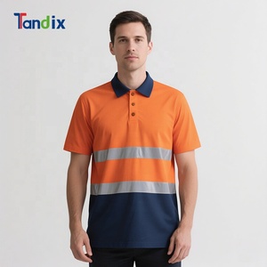 Uniforme de trabajador al aire libre de construcción Industrial de secado rápido de alta visibilidad, ropa de trabajo, camiseta de seguridad de alta visibilidad, camisetas de trabajo con logotipo personalizado - Product Image 3