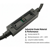 Boîte de jonction électrique étanche IP68 à installation rapide et au design compact pour luminaires LED