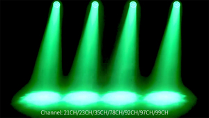 Luz de cabeza móvil LED Bee Eyes de 19x15W con zoom y efecto wash, 19*15W K10 RGBW 4 en 1, para fiestas y DJ con anillo Hola - Product Image 5