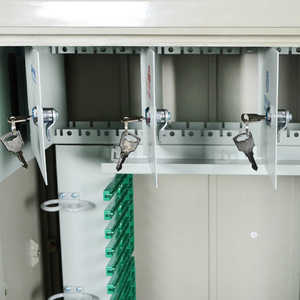 Gabinete de Conexión de Fibra Óptica de 3 ISP y <span class=keywords><strong>1</strong></span> Gabinete, <span class=keywords><strong>192</strong></span> Núcleos, Exterior, Impermeable, Caja de Fusión TCP, FTTH ODC, Montaje en Suelo - Product Image 5