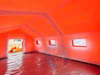 Carpa Inflable de PVC de Alta Resistencia, Fabricada en China, Refugio Médico de Emergencia, Carpa Grande Personalizada para Alivio en Exteriores