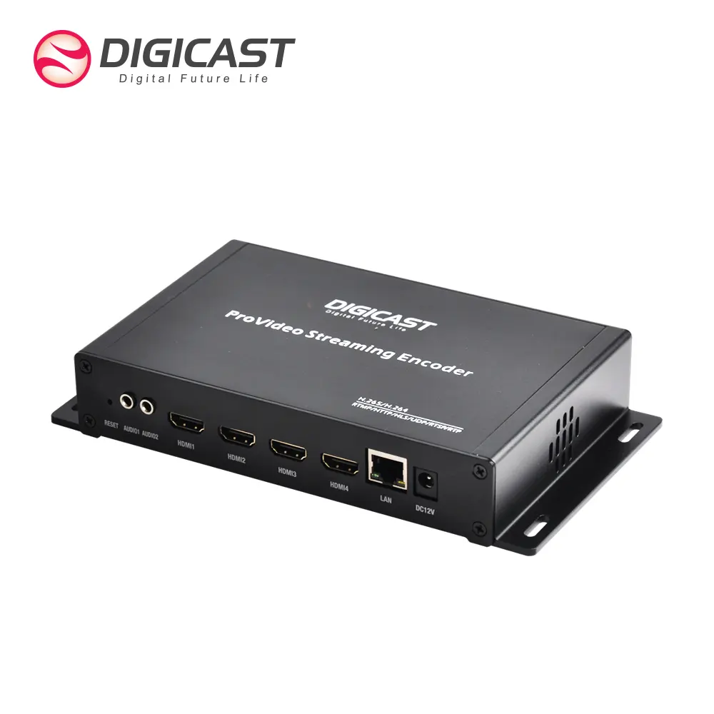 DMB-8804A-EC 4 HD مي إلى H264 الرقمية التشفير HD مي IP IPTV يتدفقون التشفير ل الفيسبوك Yotube