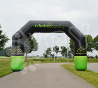 Arche gonflable publicitaire avec logo personnalisé, éclairage LED, entrée pour événements sportifs, salons professionnels, expositions