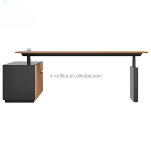 Thiết kế hiện đại chuyển động điều hành Chiều cao điều chỉnh hiện đại nội thất văn phòng gỗ rắn Bàn máy tính - Product Image 1