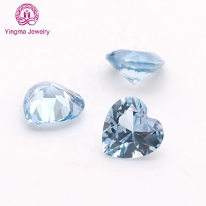 Nhà Sản Xuất Giá <span class=keywords><strong>Spinel</strong></span> Đá Quý Hình Trái Tim 3*3 Mm Để 8*8 Mm Lỏng Tổng Hợp 106 # Màu Xanh <span class=keywords><strong>Spinel</strong></span> Stones Cho Đồ Trang Sức Mỹ - Product Image 1