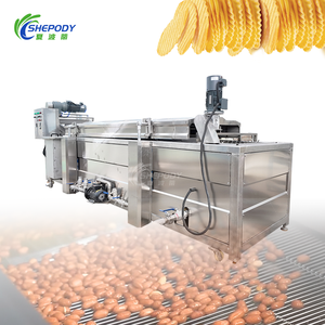 Machine à frire automatique à régulation de vitesse Shepody pour chips de banane, tranches d'aubergine, galettes de crevettes, machine à frire continue - Product Image 1